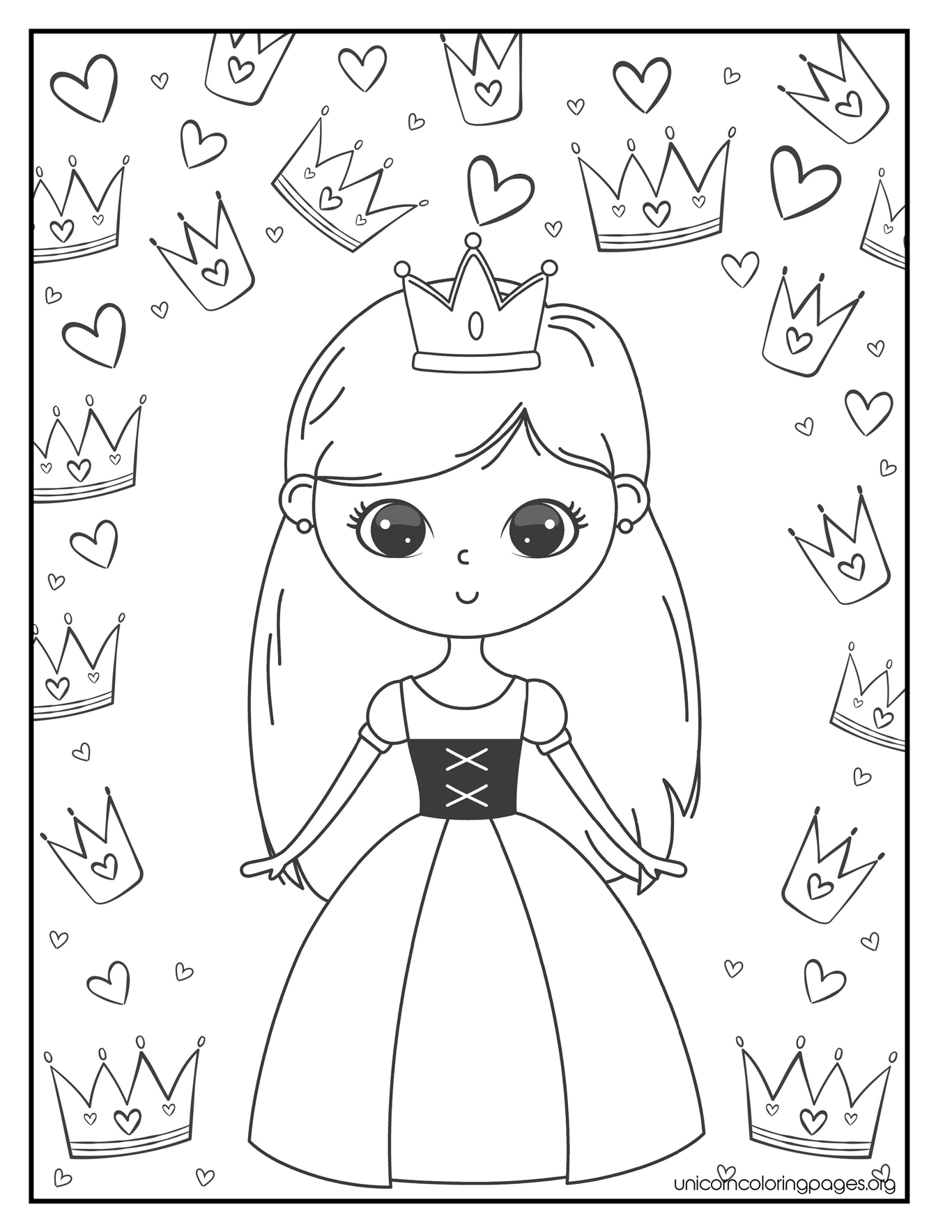 Baby Princess Coloring Pages
